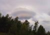Лентикулярные облака (НЛО) в Калтане, Кемеровская область