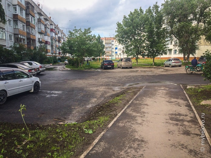 Реконструкция дорог в Бачатском, лето 2018