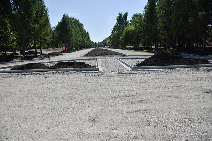 Реконструкция центрального парка г. Белово, лето 2018
